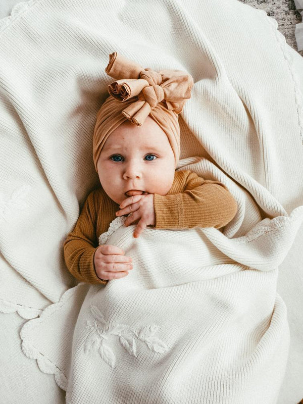 Heirloom Embroidered Blanket - Ivory