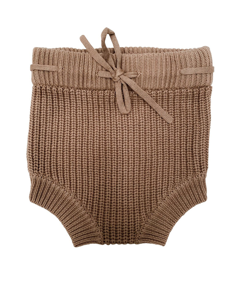 Knitted Shorties - Coffee