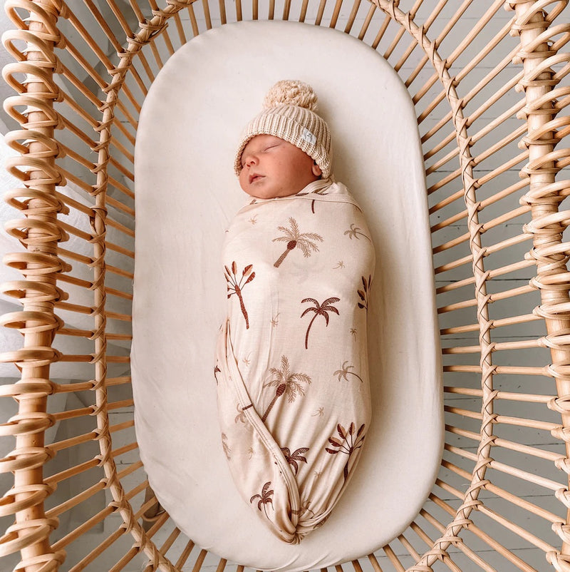 DESERT PALM BAMBOO STRETCH SWADDLE