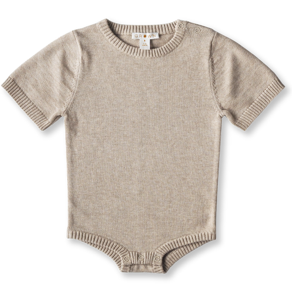 Knitted bodysuit | Oatmeal