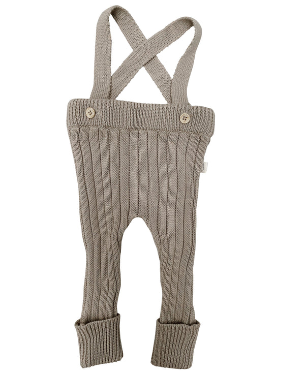 Suspender Pants - Beige