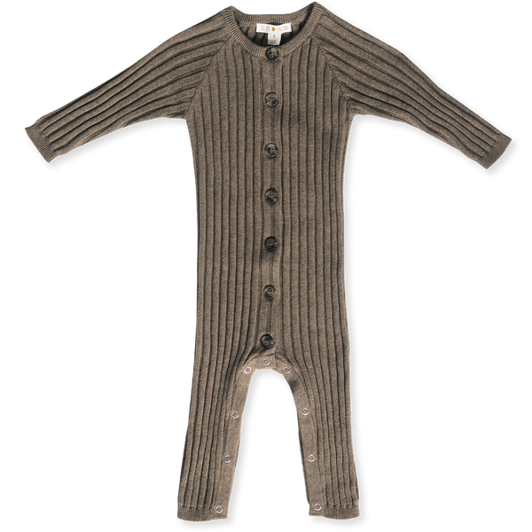 Wide Rib Jumpsuit - Cocoa Marle