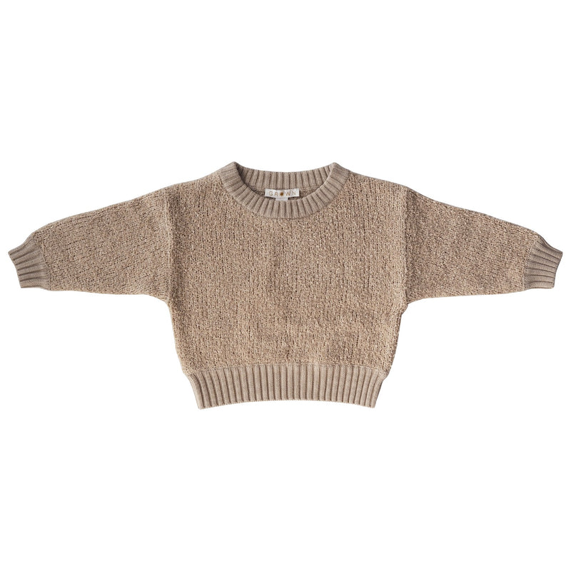Teddy Boucle Pullovers | Stone