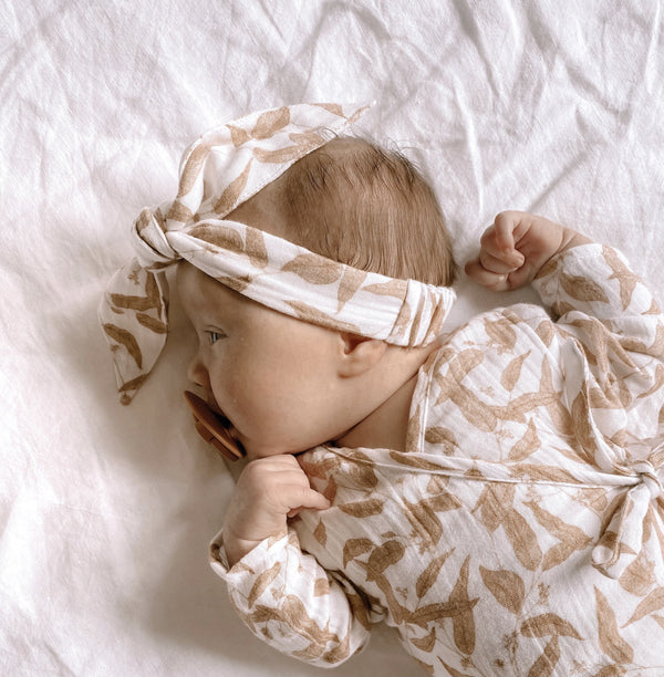 Top Knot Headband - Leaf