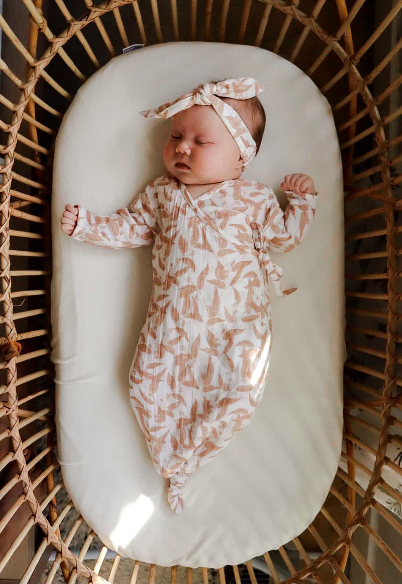 Newborn Gown - Leaf