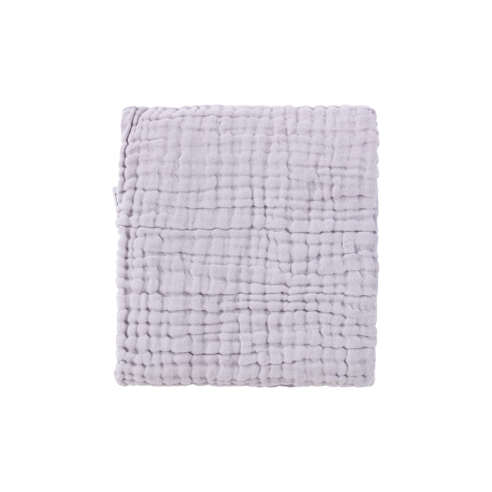 Organic Crinkle Blanket - Pale Lilac