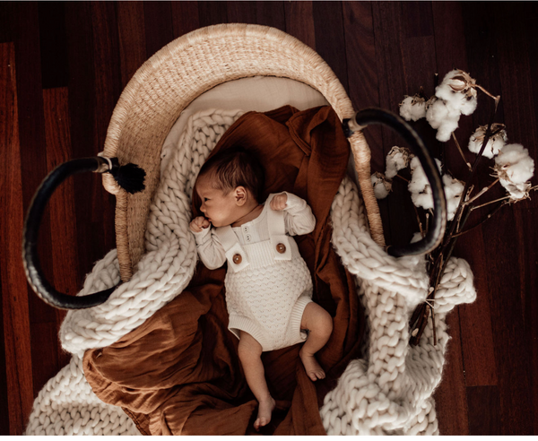 The Essential Swaddle Range - Rust